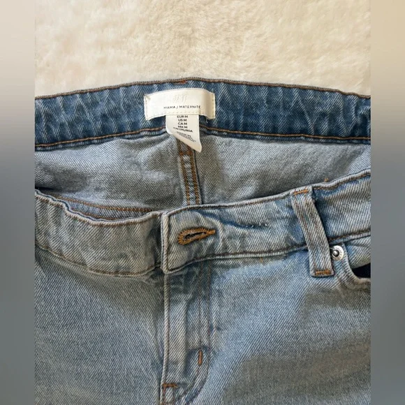 H&M Light Blue Wide Leg Jeans Maternity jeans - Picture 5 of 14